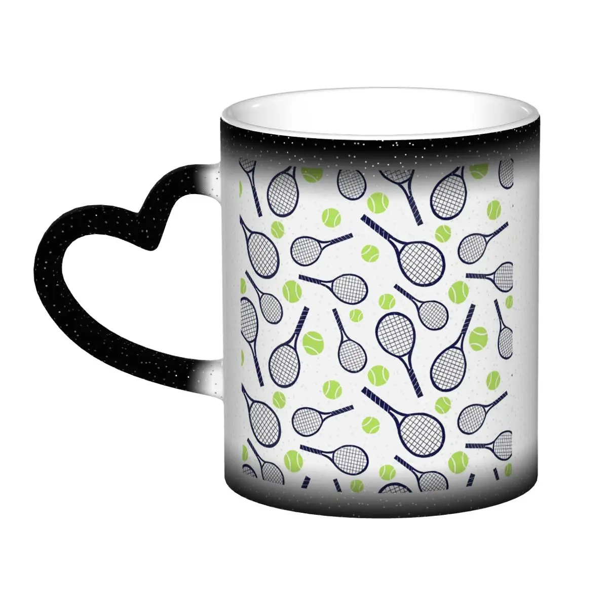 Tennis Racket And Ball Mug Funny Ceramic Coffee Cups Tea Mugs Milk Cup Drinkware Gift for Friends