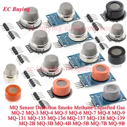1-5Pcs MQ Gas Sensor Carbon Monoxide Alcohol Smoke Air Quality Pollution MQ-2 MQ-3 MQ-4 MQ-5 MQ-6 MQ-7 MQ-9 MQ-131 MQ-8 MQ-135