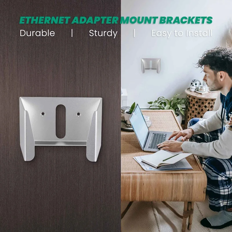 Per Starlink Gen2 Staffa da parete per alimentazione Adattatore Ethernet Staffe di montaggio Stabilità Montaggio a parete