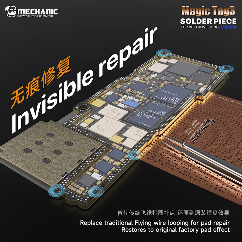 Mechanic Magic Tag 3 Solder Piece For Repair Welding Quick Spot Repair Repair and Spot Welding Pieces