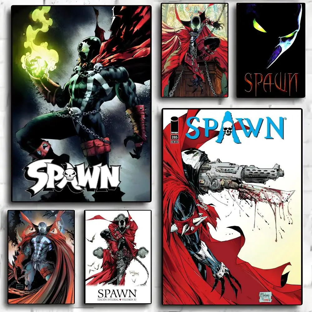 S-Spawn Poster Wall Art Wall Stickers Home Living Room Bedroom Bar Office Decor Prints Personalized Gift