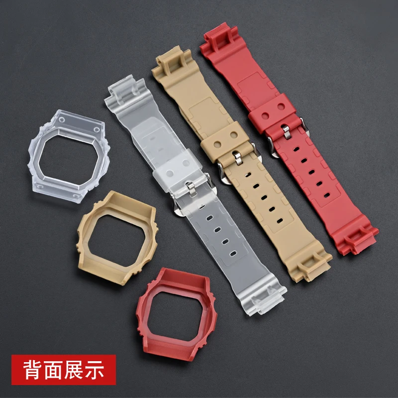 Для Casio G-shock DW-5600 5610 GW-M5610/B5600 серии резиновый ремешок из ТПУ + чехол для часов мужские аксессуары для часов с монтажным инструментом