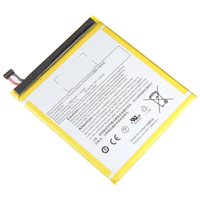 MC-308594 2980mAh Battery Replacement For Amazon kindle Fire 7 5th Gen