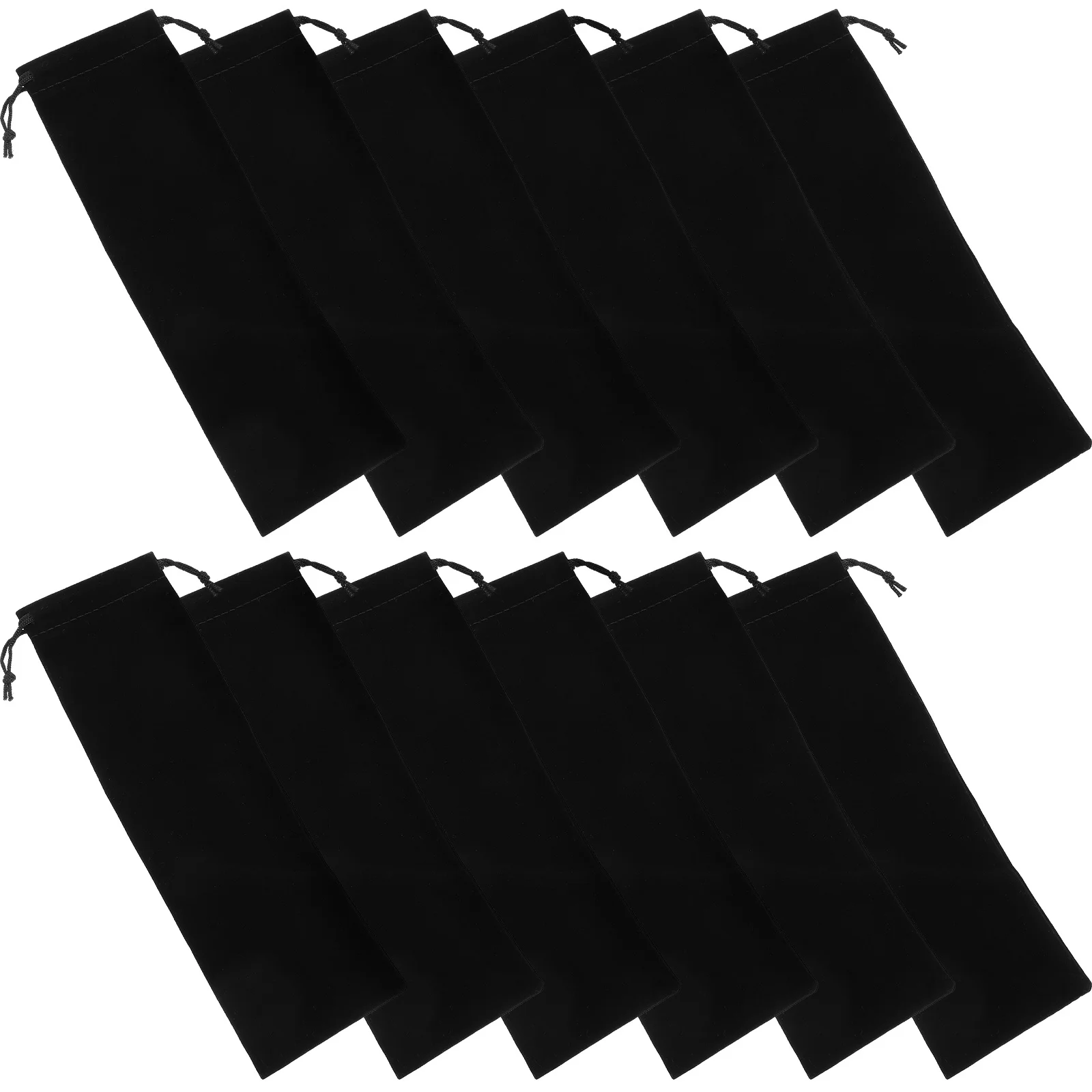 12Pcs Tableware Packing Bags Drawstring Cutlery Pouches for Restaurant Sushi Shop Takeout Supplies Portable Chopsticks Storage