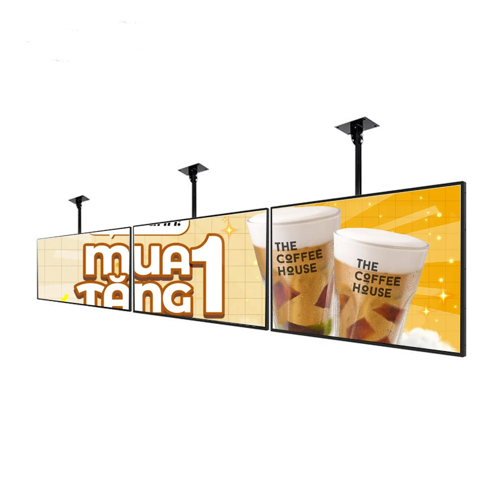 

Commercial Indoor Advertising 32 Inch Hanging LCD with Remote Control - Digital Menu Board for Restaurant