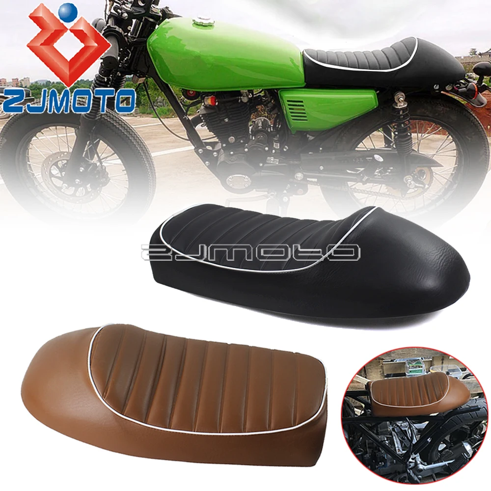 Universal Motorcycle Vintage Saddle Hump Seat Pad Cafe Racer Seat Cushion For Honda CB CL 350 360 450 Suzuki GR650 GN 125 250 GS