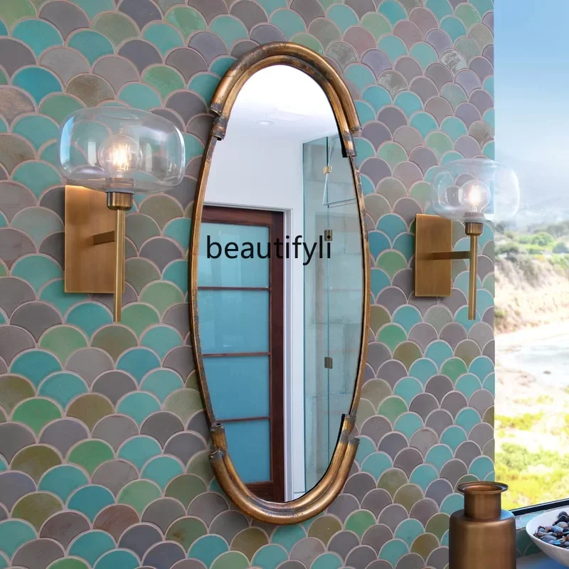 

A44 Nordic, simple props handmade, irregular ornaments decorative makeup full-length mirror
