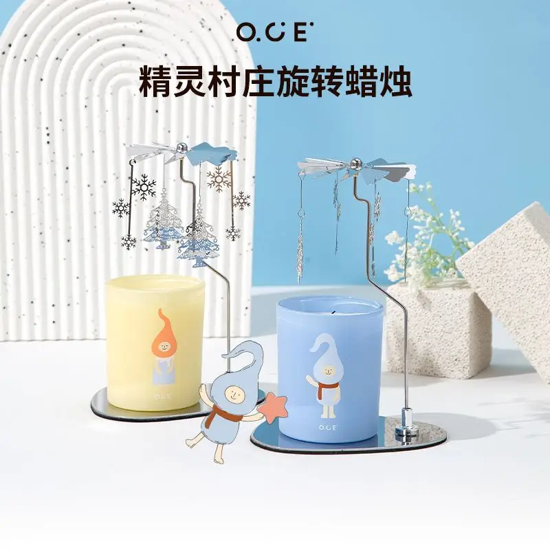 Rotating candle aromatherapy indoor home long-lasting premium candle holder niche fragrance