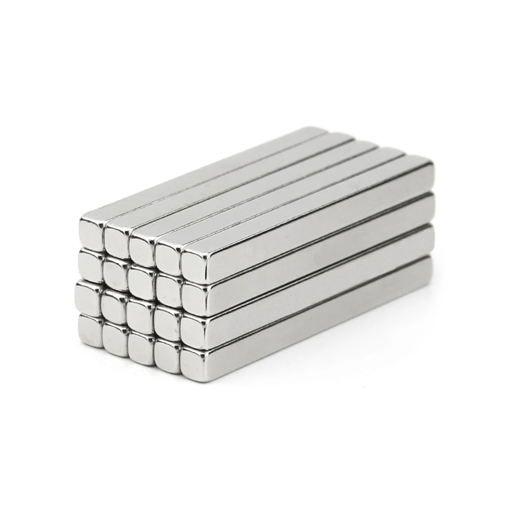 50pcs 50x5x5mm Super Powerful Strong Rare Earth Block NdFeB Magnet Neodymium N35 Magnets 50*5*5mm