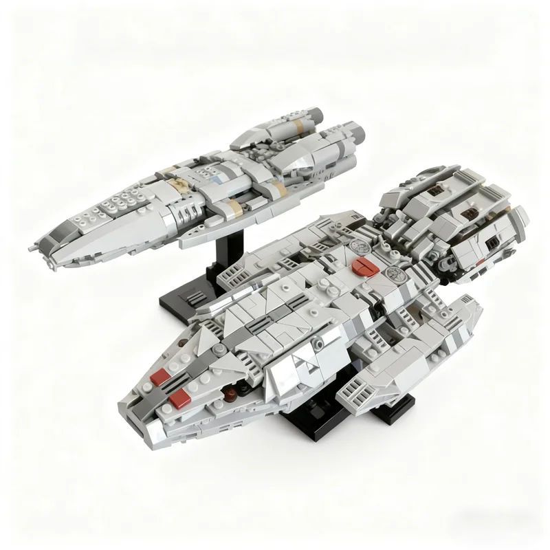 727 pçs moc battlestar pegasus midi escala ícones modelo blocos de construção brinquedo presentes natal arquitetura idéia educação tijolo