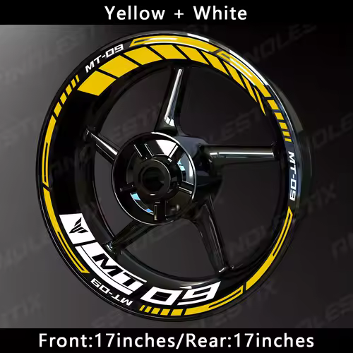 AnoleStix Reflective Motorcycle Wheel Sticker Hub Decal Rim Stripe Tape For YAMAHA MT-09 MT09 - Image 11