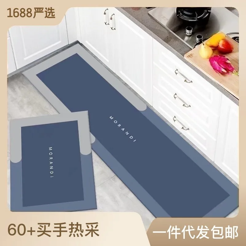 Kitchen Mat Bathroom Carpet Floor Mat Washable Anti Slip Entrance DoorMat Bedroom Living Room Long Bedside Area Hallway Soft Rug