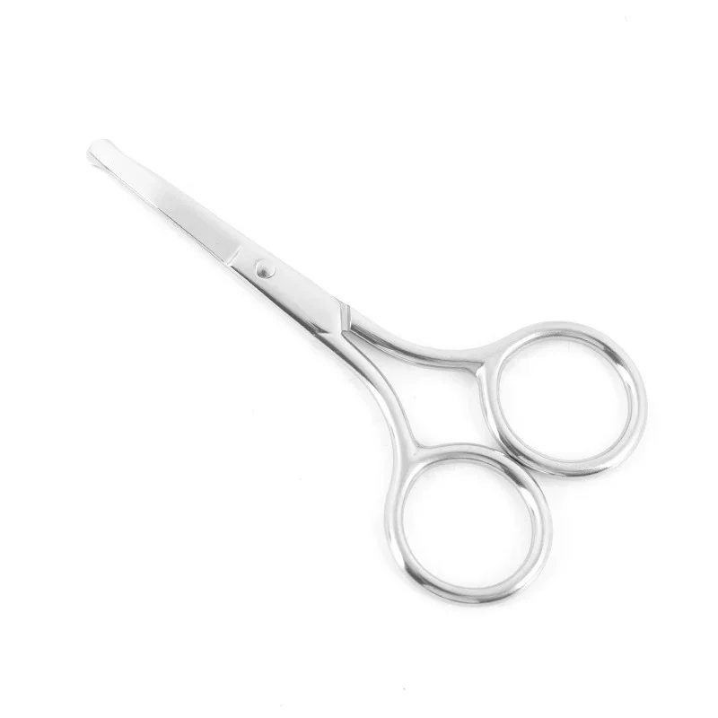 1Pc Nose Scissors Beauty Products Makeup Tool Hair Remover Nail Cuticle Round Tip Scissors Safe Health Nose Hair Scissors