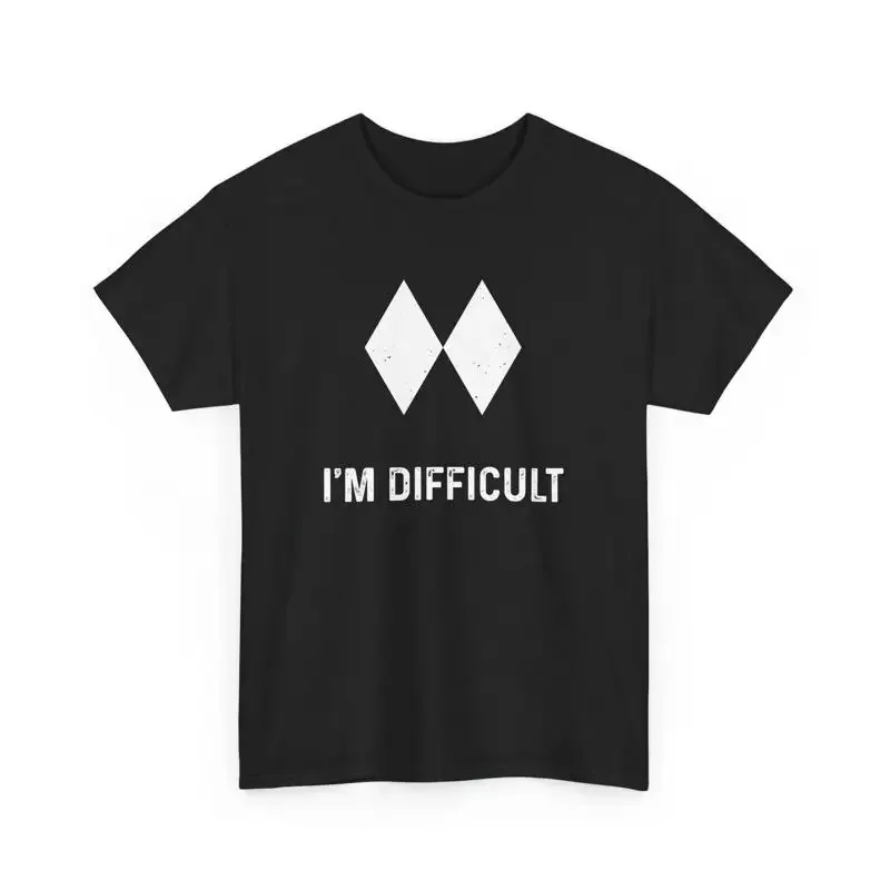 Ski T Shirt I'm Difficult Skiing Skier Snowboard Snowboarder