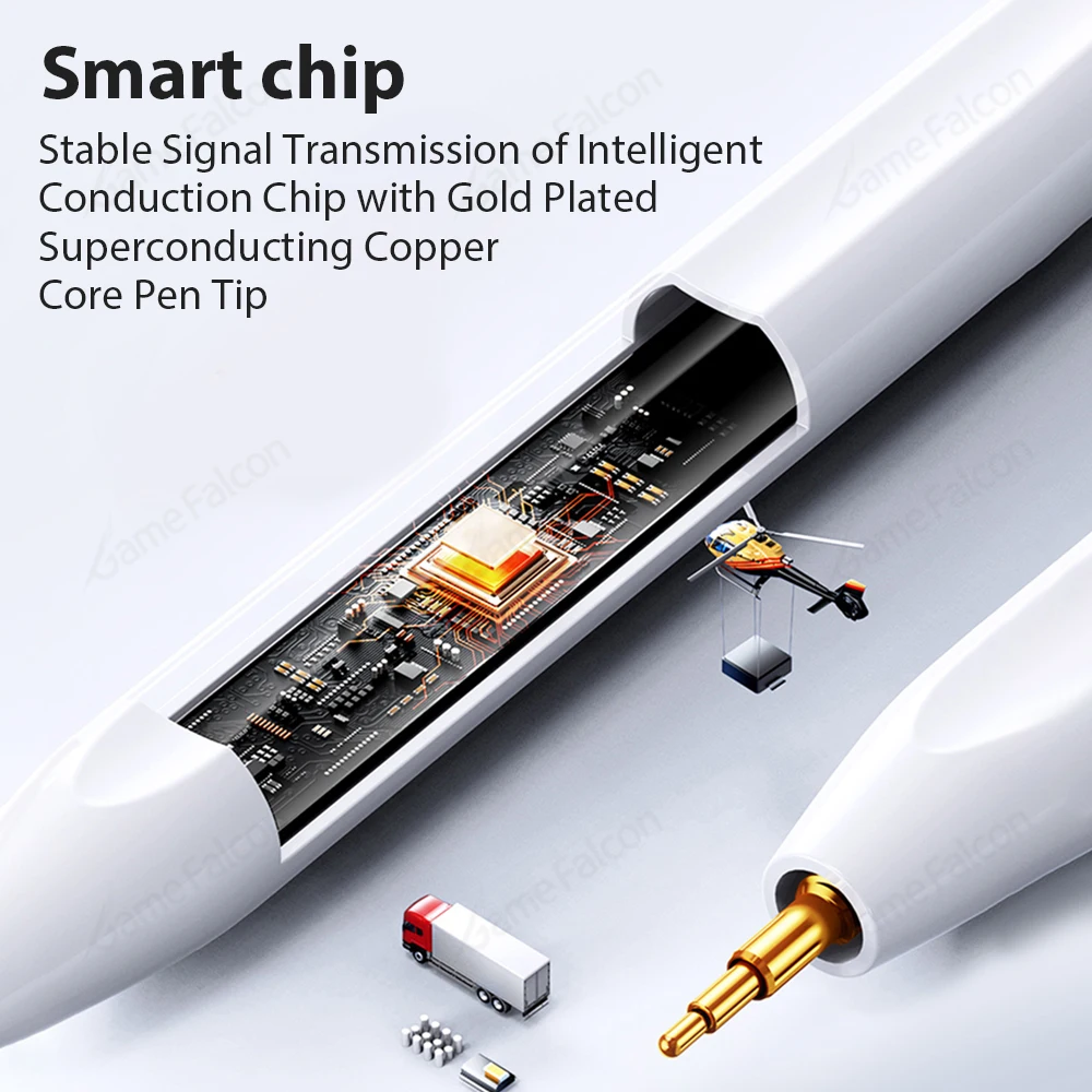 قلم رصاص لجهاز iPad 2024 iPad Air 11 Air 13 M2 Pro 13 11 M4 5/6/7/8/9/10th Gen Air 3/4/5 Mini 5 6 مع رفض راحة اليد