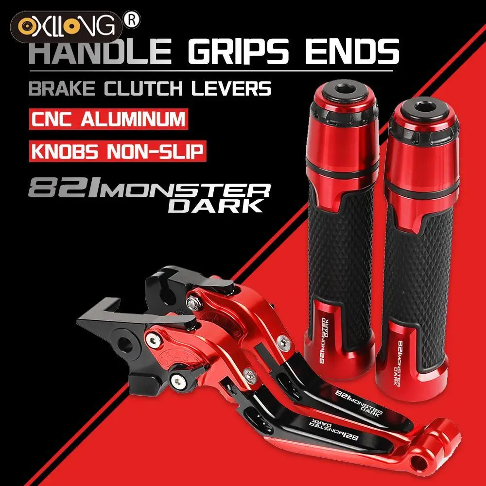 

821 г., рычаги тормозной муфты MONSTER Dark для мотоциклов с ЧПУ, ручки, концы ручки для DUCATI 821, MONSTER Dark
