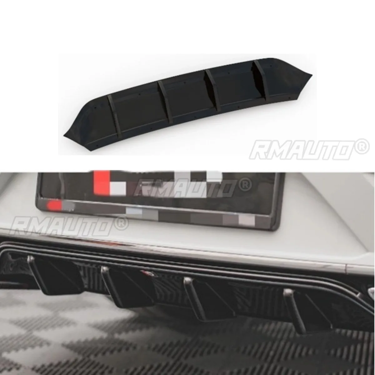For Vw CC ARTYON Car Rear Bumper Lip Splitter For Vw CC ARTYON 2021-2025 Rear Front Bumper Splitters DiffuserCar Accessories