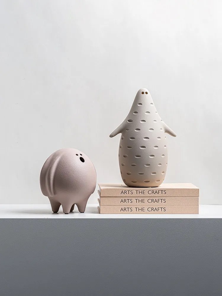 

Cute Pet Three-piece Set Cute Resin Ornament TV Cabinet Home Entrance Open Grid Children's Room Model Room