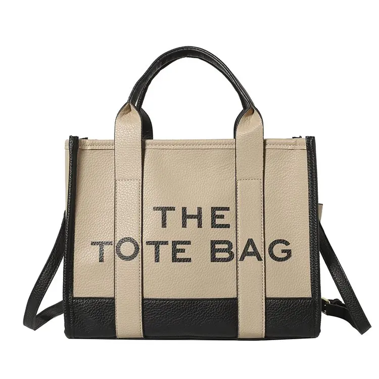 2025 Nuevo bolso de mano para mujer, gran capacidad Patchwork Color-Block Convertible Elegante ​   Bolso de hombro tipo bandolera para viajes de trabajo ​