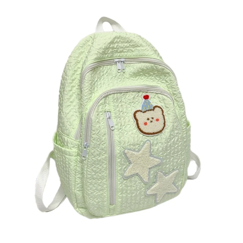 Japanese Star Bear School Bag Laptop Backpack Large Capacity Travel Daypack Book Bags for Student Teenager