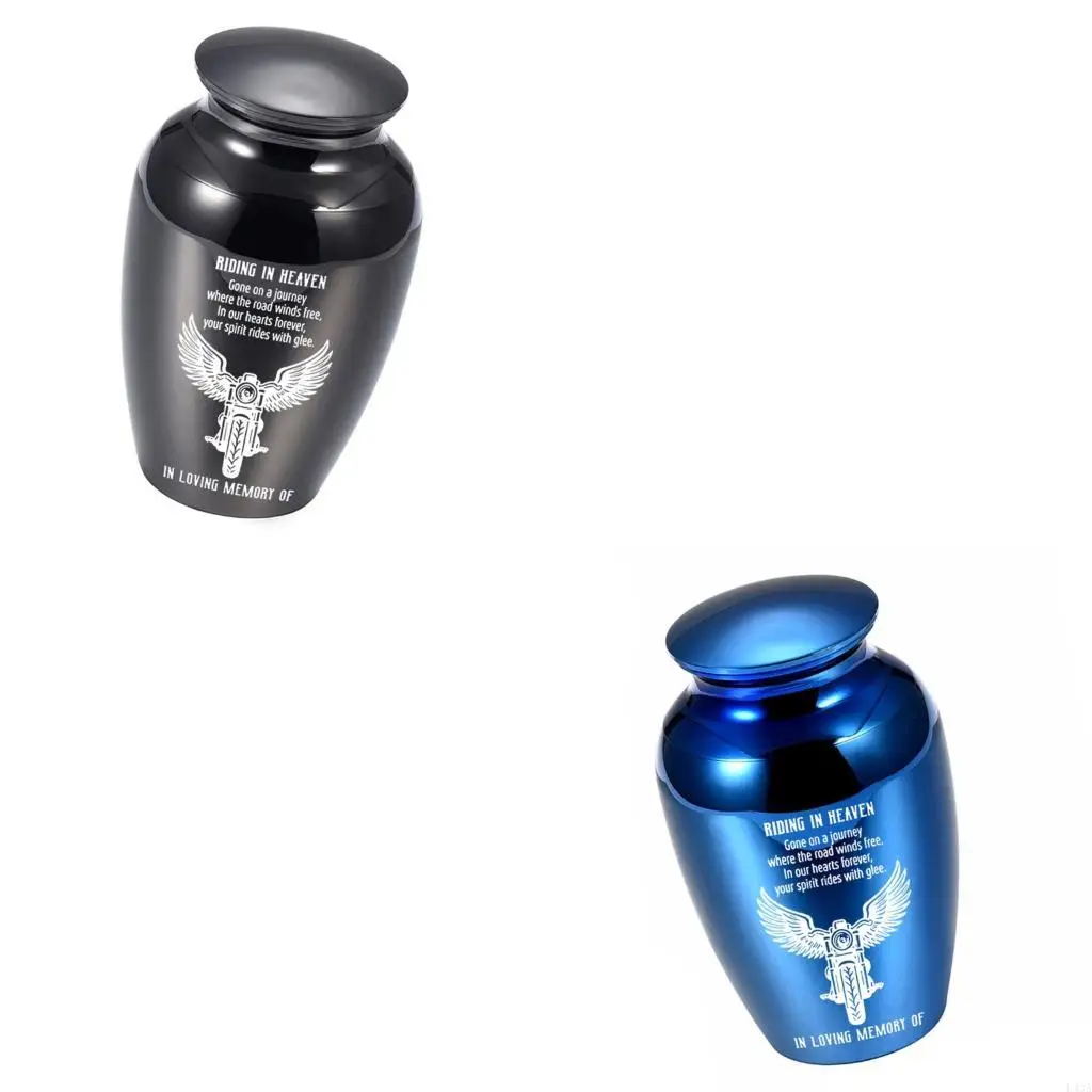 L43A Contemporary Remembrances Vessel Waterproof Aluminum Motorcycle Small Ashes Urn