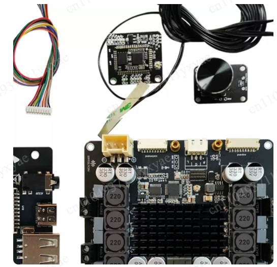 Power amplifier board Bluetooth 5.4 high power DIY subwoofer stereo surround 5 channel electronic frequency division tuning