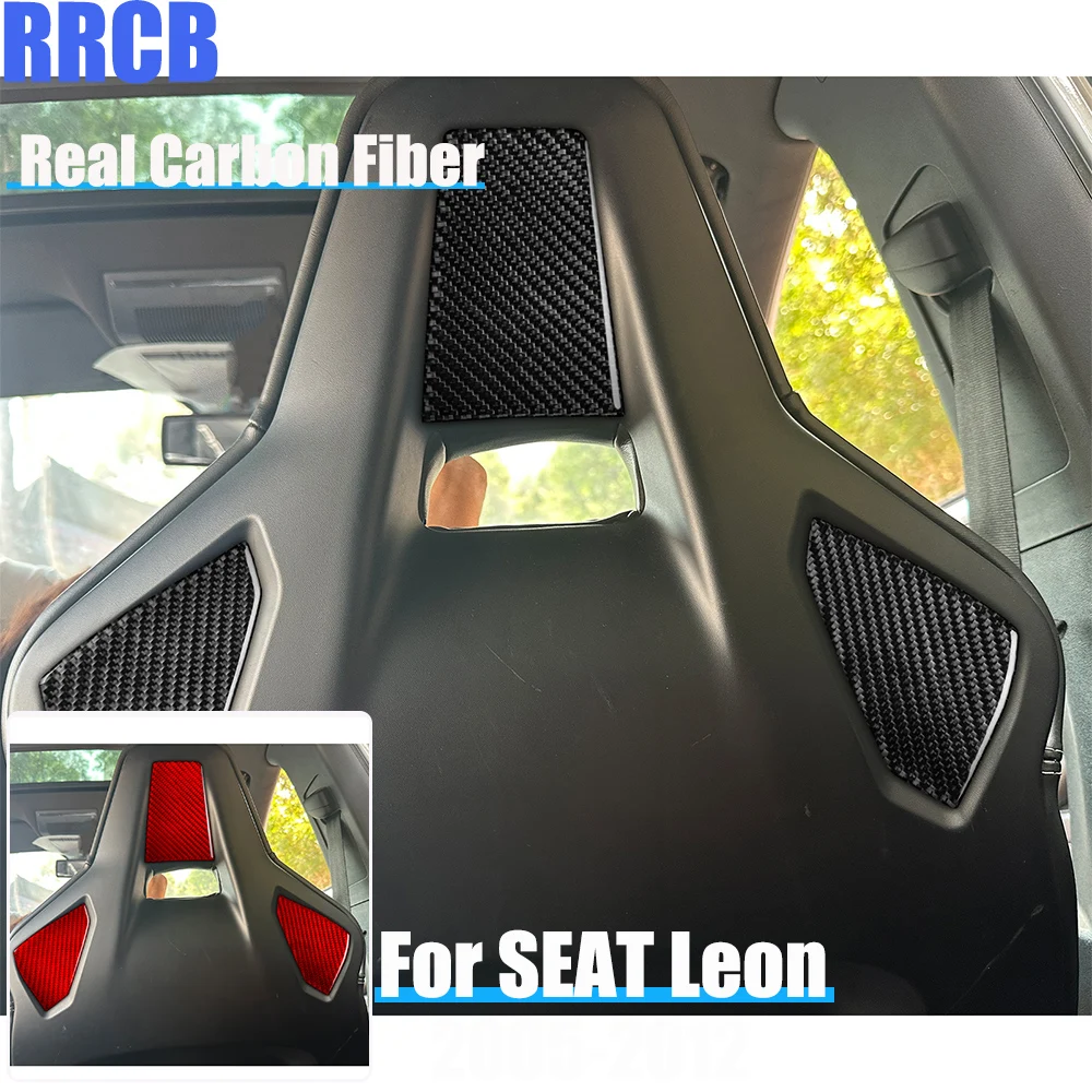 

Автомобильные аксессуары из настоящего углеродного волокна, мягкая наклейка на сиденье для SEAT Leon MK2 2005 2006 2007 2008 2009 2010 2011 2012