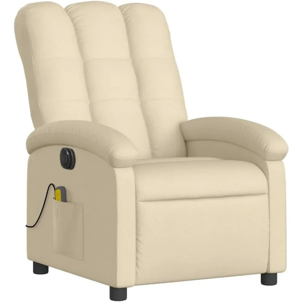 Electric Massage Recliner Chair with Footrest ，Adjustable Recliner Sofa with Massage for Elderly Adult ，Upholstered Reclining