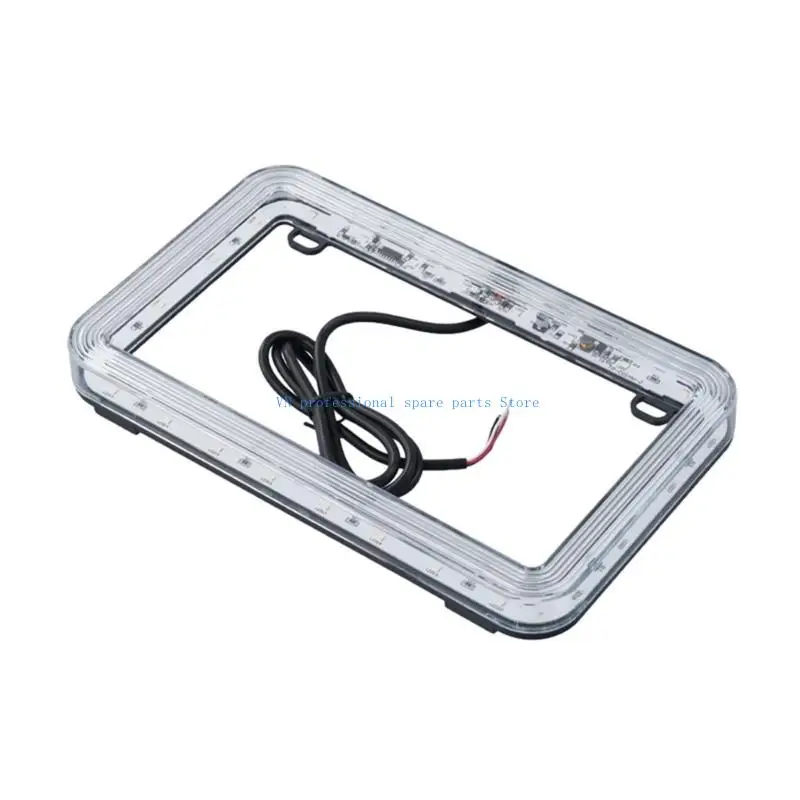 

41XA LED Motorcycle Plate Bracket LED Motorcycle License Frame ABS for US Motorcycle