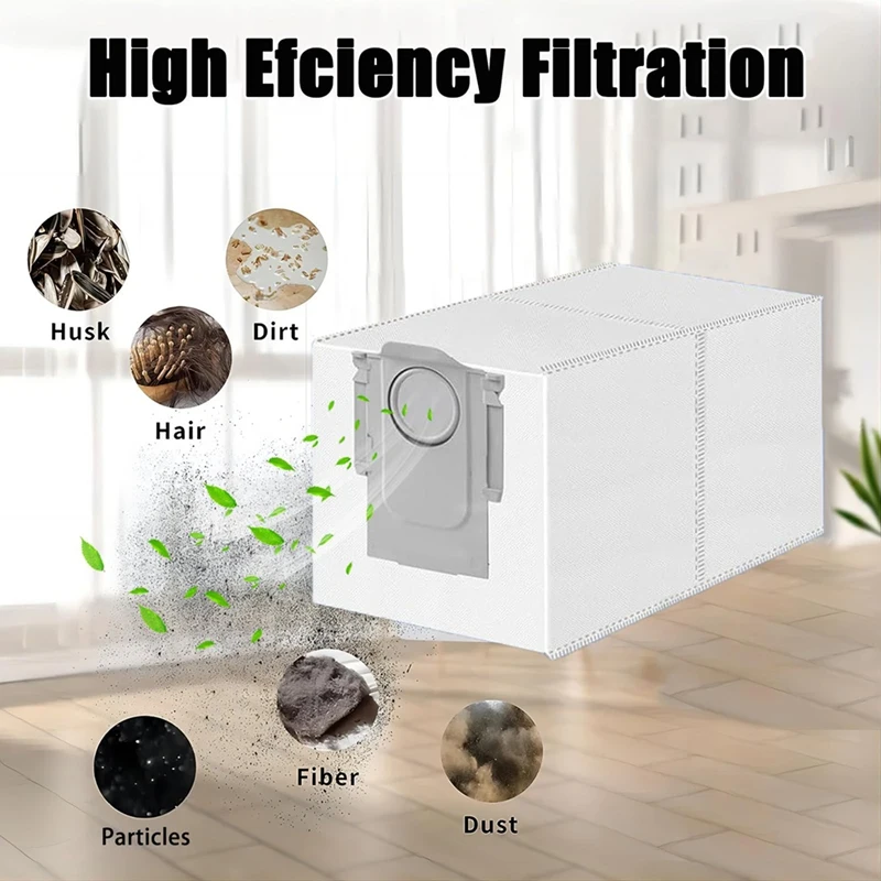 Vacuum Accessories For Roborock Qrevo S/Qrevo Pro/Qrevo Maxv Cleaner Robot Mop Cloth Pads Vacuum Dust Bags Hepa Filters