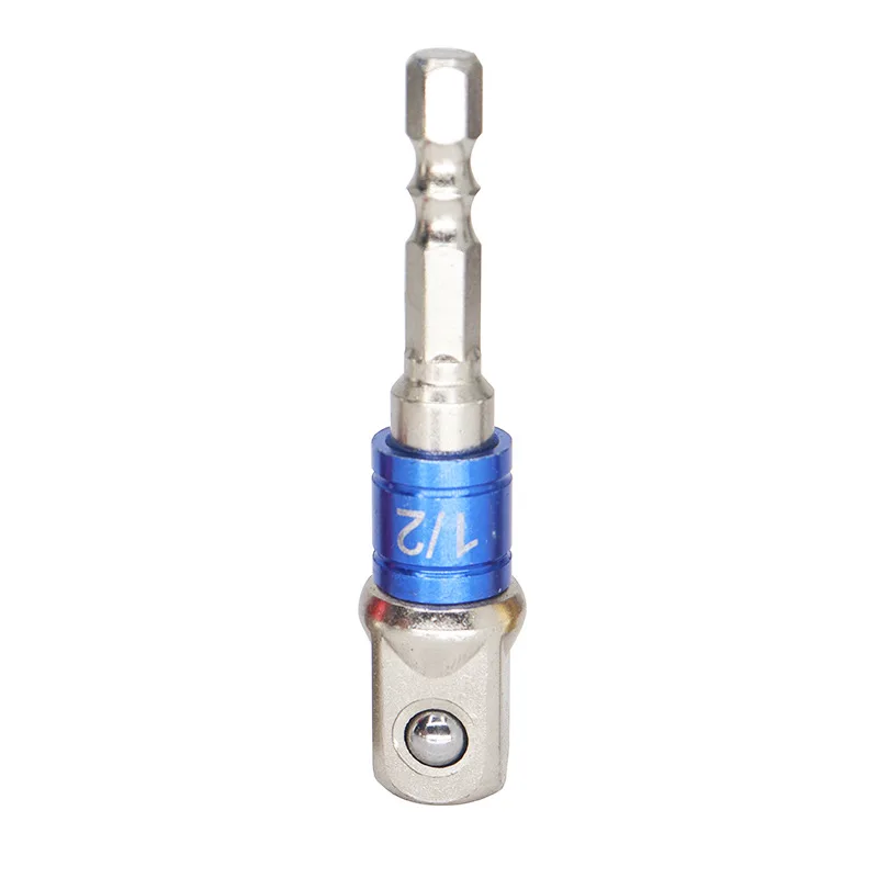 Multi Functional Hex Shank To Square Drive Socket Adapter Extension Bar Impact Driver Drill Converter Woodworking Hand Tool Set view 6