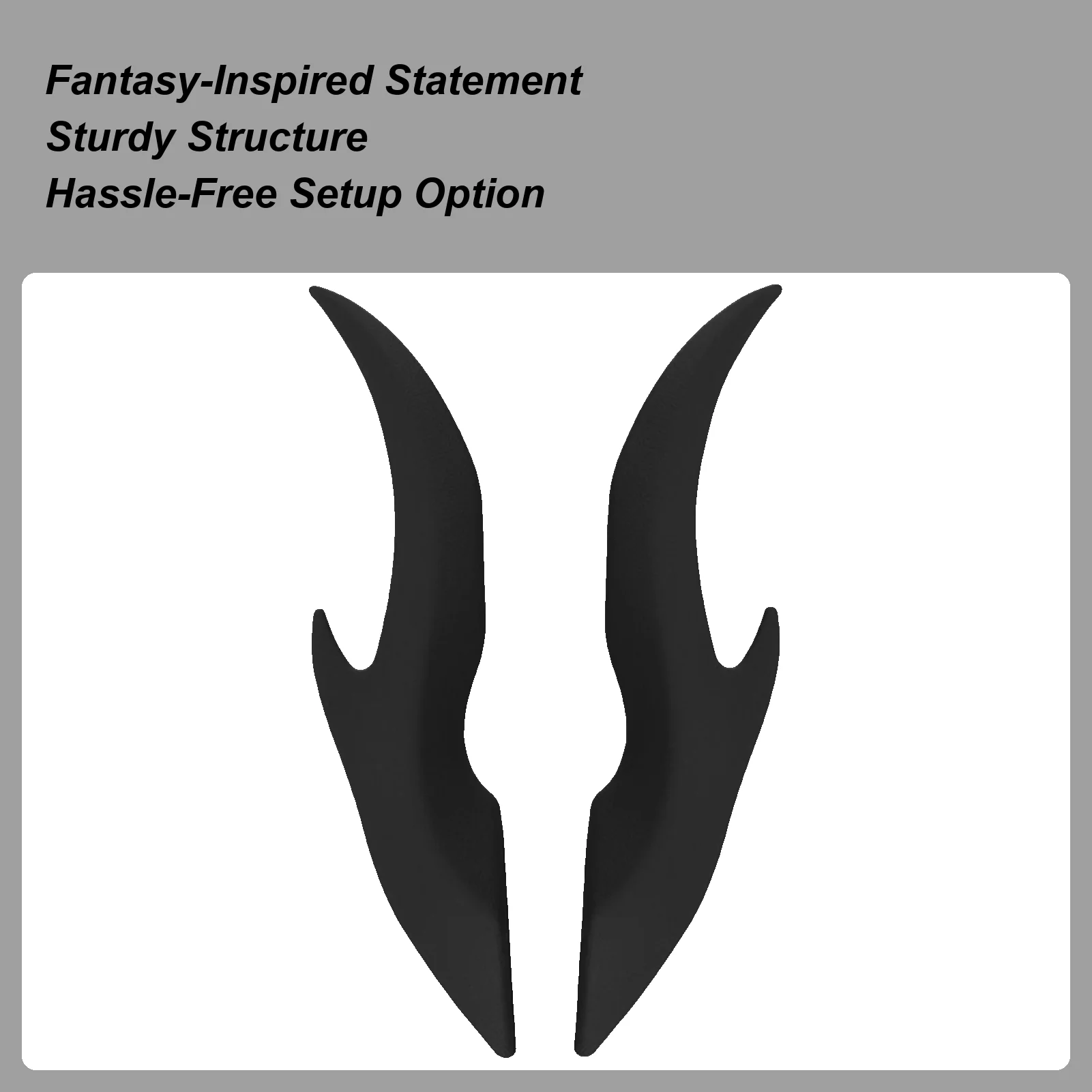 

Car Roof Dragon Horn Modification 2 Pieces Car Roof Decor Horn 3D Attachment No-Drill For Atv Truck Golf Cart Bike Boat