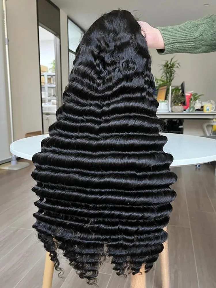 

250 Density Loose Deep Wave 13x6 Lace Front Human Hair Wigs Brazilian 30 40 Inches Curly Water Wave HD 13x4 Lace Frontal Wig