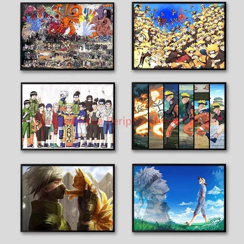 Naruto Hang Up Posters, Family Photos, Decorative Paintings, Naruto Sasuke, Organizes Children's Room Anime, Bedroom Murals, Etc