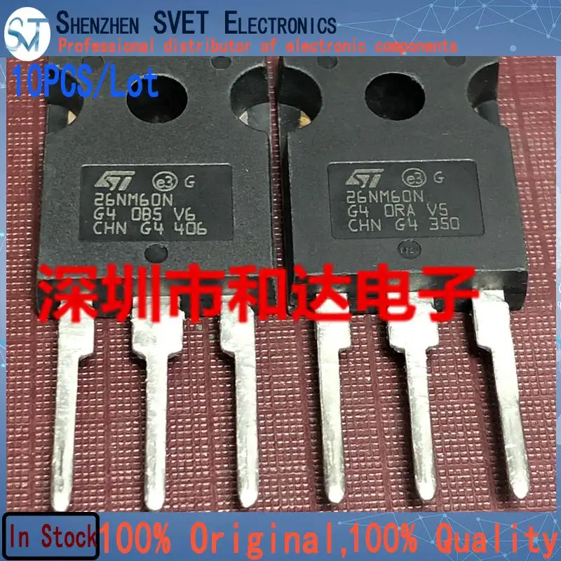 10PCS/Lot STW26NM60N 26NM60N  TO-247 600V 20A    Imported Original New And In Stock 100%Test