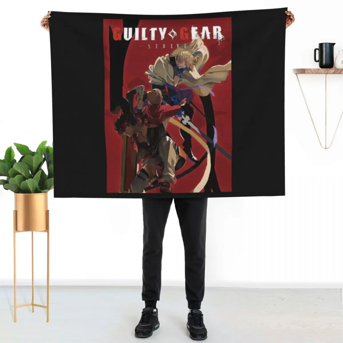 Guilty Gear Strive Throw Blanket Sofas Plush Decorative Beds funny gift Warm Plaid on the sofa Blankets