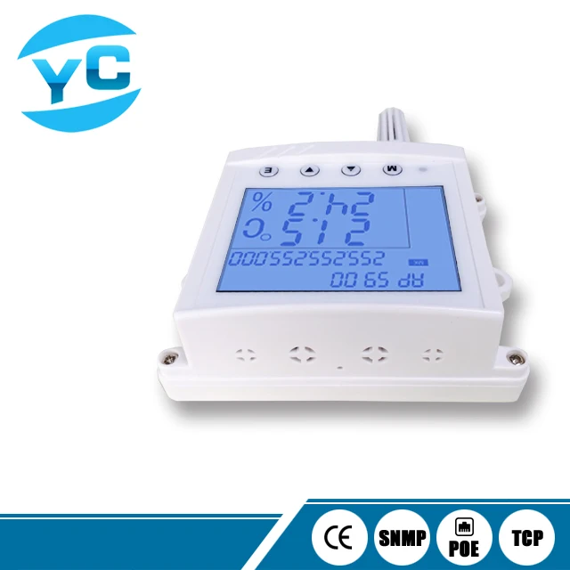 Tcp/Ip Ethernet Modbus Temperature Humidity Sensor POE DC Power Supply