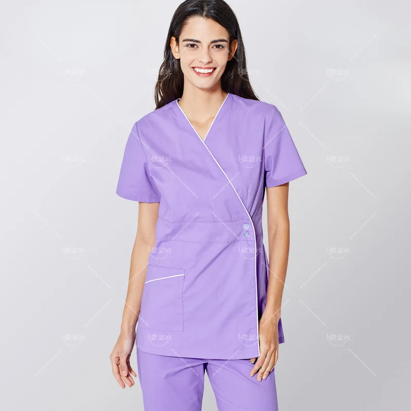 Scrubs Set Body Nurse Uniform For Women Clinical Clothing Shirt Pant Beauty Salon Wok Wear Nursing Gown