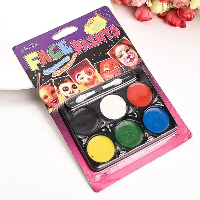 6/8 Colors Face Painting Pencils Splicing Structure Paint Crayon Christmas Body Children Party Makeup Tool