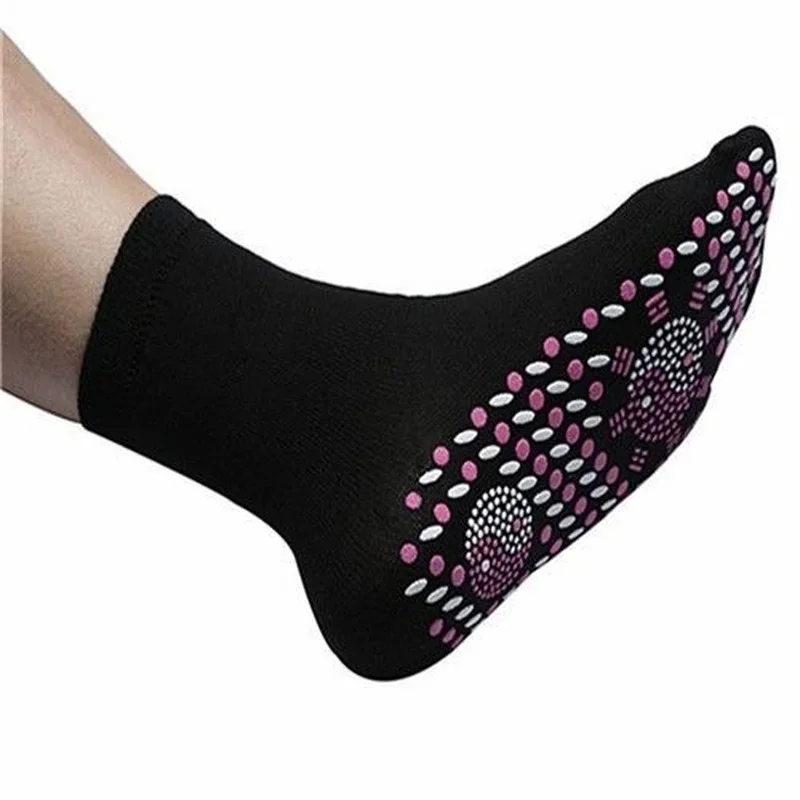 Winter Warm Sock Outdoor Sport Anti-Freezing Therapy Feet Cold Socks Magnetic Tourmaline Self-Heating Massager Socks Comfortable