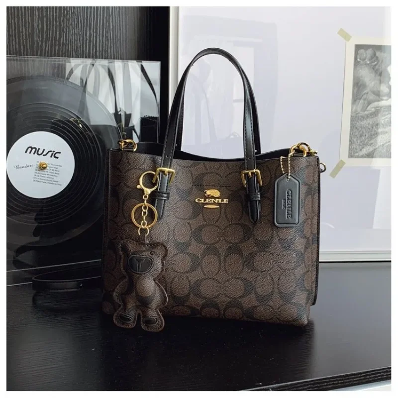 Borsa a secchiello, grande capacità, sensazione di fascia alta, borsa tote, alla moda per il pendolarismo al lavoro, borsa da donna, borsa a tracolla, borsa a tracolla