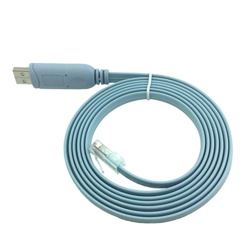 USB To RJ45 For Cisco USB Rollover Console Cable Debug Line For Router RJ 45 Converter Switch USB Extension Computer Network