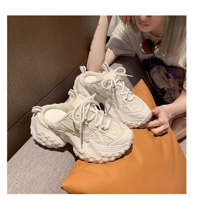 Women's Sequin Platform Mule S – Platform Sneakers Chunky recenzja i cena