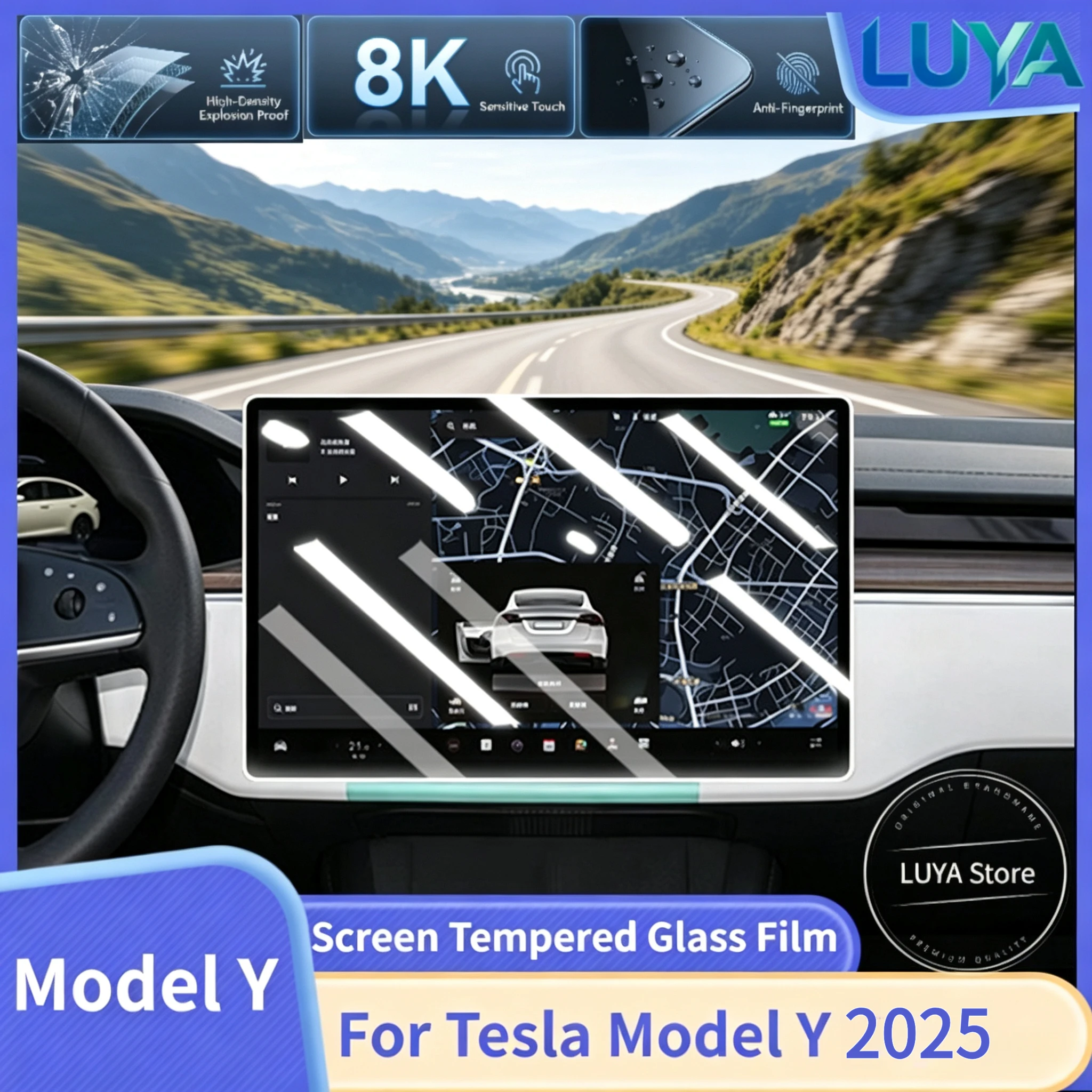 Screen Protector Matte - Для Tesla Model Y Refresh 2025