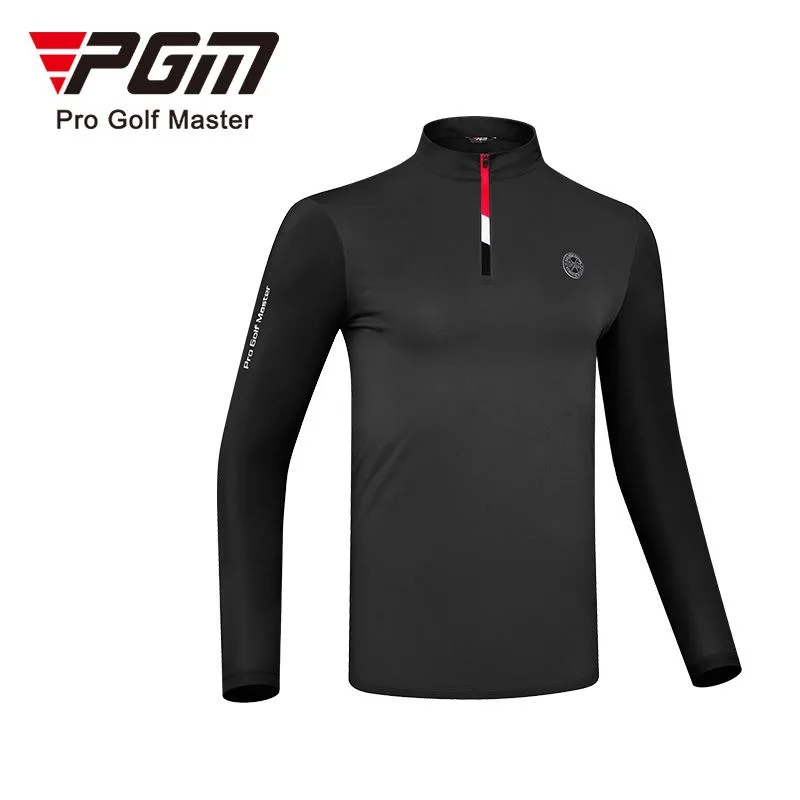 PGM Men\'s Golf Wear Summer Men\'s Shirts Casual Long Sleeve T-shirt Golf Sportswear  Summer Ice Silk Sunscreen Sports Top YF589