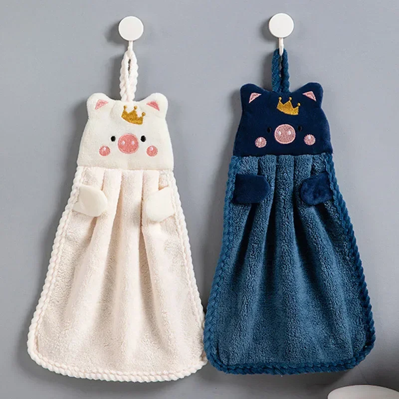 Cute Hand Towels Kitchen Bathroom Hand Towel Super Absorbent Microfiber Kitchen Towel High-efficiency Tableware Cleaning Towel