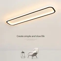 Luz LED de techo para pasillo, lámpara rectangular, simple, moderna, creativa, para dormitorio, sala de estar, balcón, gran oferta