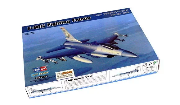 Hobbyboss 80274 1/72 Scale General Dynamics F-16C Fighting Falcon Model Collectible Toy Plastic Assembly Building Model Kit