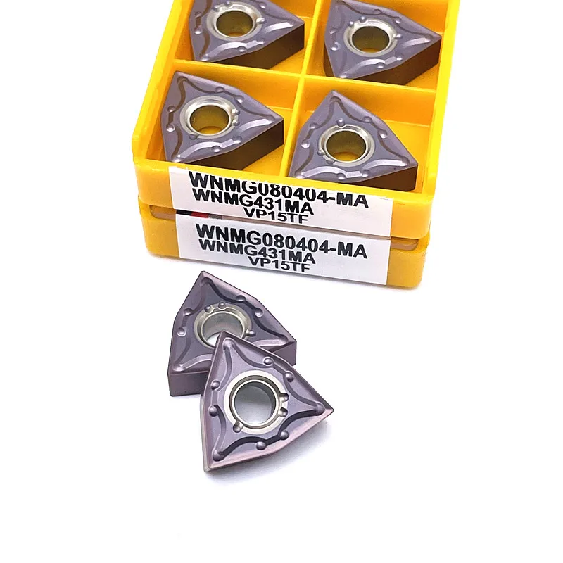 WNMG080404 WNMG080408 MA VP15TF UE6020 US735 PM4225 inserto de carburo herramienta de torneado externo de metal CNC inserto de corte