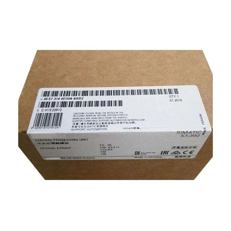 Gold Seller 6ES7314-6EH04-4AB2 S7-300 Series PLC Controller New Original Warehouse Stock